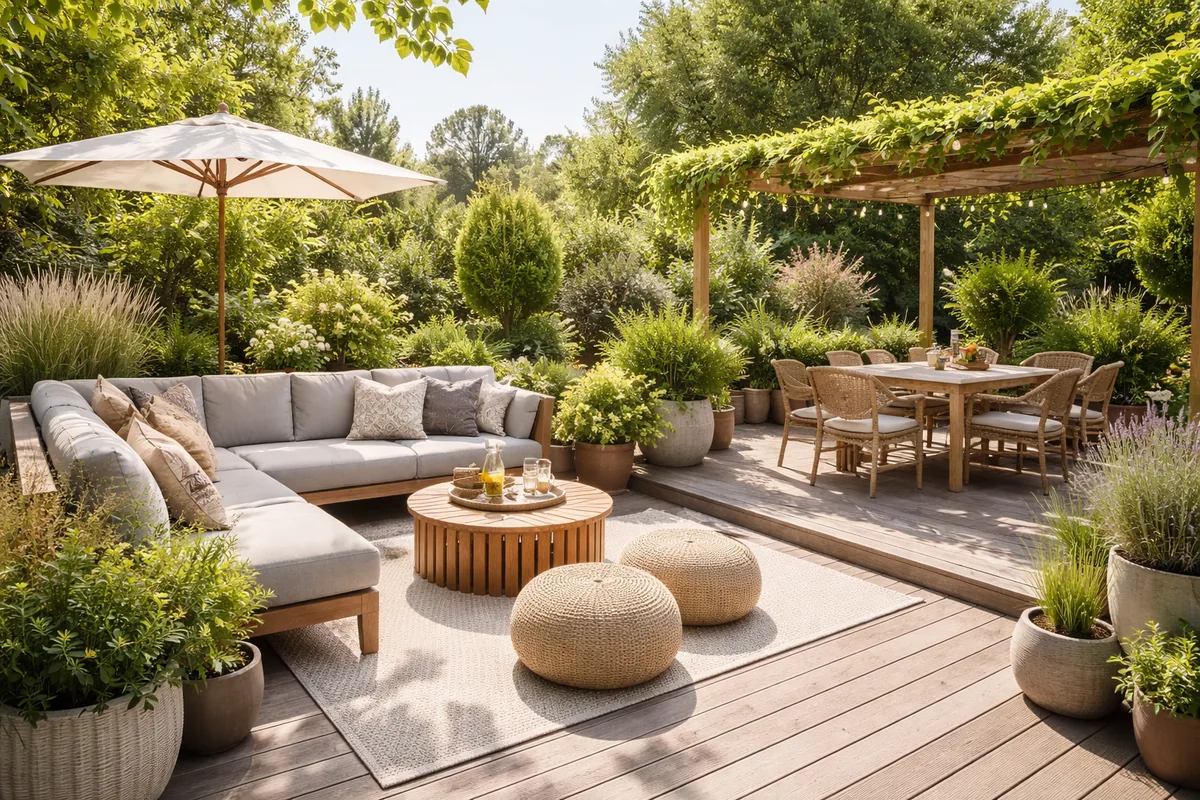 Comment aménager une terrasse pour optimiser l'espace jardin