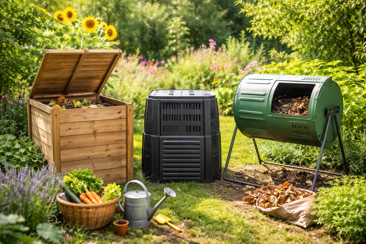 Quel type de composteur pour un jardin de taille moyenne